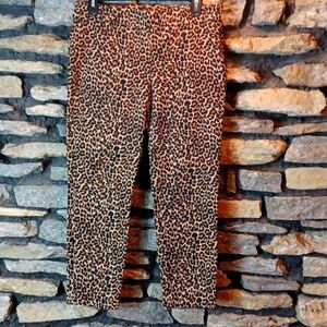 Women's animal print J Crew Winnie pants sz 6